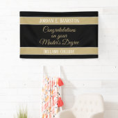 Banderoles Félicitations ! Bandeau publicitaire du master (En situation)