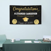 Banderoles Félicitations Basketball Graduation Banner (Salon professionnel)