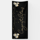 Banderoles Félicitations Black Gold Elegant (Vertical)