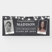 Banderoles Félicitations Chalk String Lights Grad 2 - Photo (Horizontal)