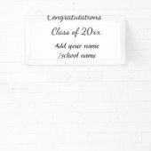 Banderoles Félicitations classe d'ajouter le nom d'année scol (Insitu)