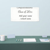 Banderoles Félicitations classe d'ajouter le nom d'année scol (Salon professionnel)