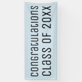 Banderoles Félicitations Classe de Bleu clair Graduation (Vertical)