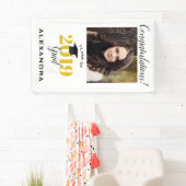 Banderoles Félicitations Classe de photo 2019 Graduate (En situation)