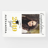 Banderoles Félicitations Classe de photo 2019 Graduate (Horizontal)