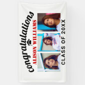 Banderoles Félicitations classe de remise de diplômes de roug (Vertical)