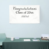 Banderoles Félicitations de graduation simples clas d'ajout m (Salon professionnel)