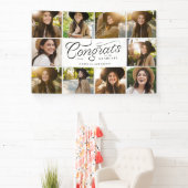 Banderoles Félicitations diplômé 10 photo fête de graduation  (Insitu)