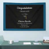 Banderoles Félicitations Diplômé Avec Casquette (Salon professionnel)