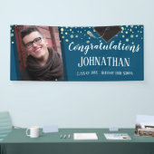 Banderoles Félicitations Diplôme Blue Confetti Photo (Salon professionnel)