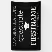 Banderoles Félicitations Diplômé - Classe De N'Importe Quelle (Vertical)