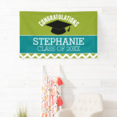 Banderoles Félicitations Diplômé - Diplôme et texte (En situation)