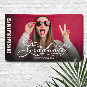 Banderoles Félicitations Diplômé Photo Moderne