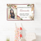 Banderoles Félicitations diplômé Photo Tropical Bohème (En situation)