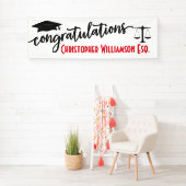 Banderoles Félicitations Diplômée Justice Juriste Avocat (En situation)