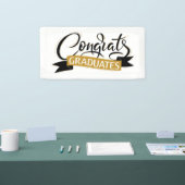 Banderoles Félicitations diplômés Calligraphie (Salon professionnel)