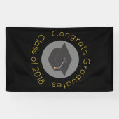 Banderoles Félicitations diplômés Classe de 20xx (Horizontal)