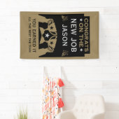 Banderoles Félicitations D'Or Pour Le Nouveau Travail (En situation)