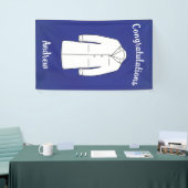 Banderoles Félicitations École De Médecine Manteau Blanc (Salon professionnel)