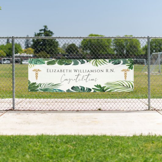 Banderoles Félicitations Élégantes Diplôme Infirmière Médical (En situation)