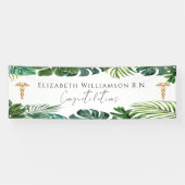 Banderoles Félicitations Élégantes Diplôme Infirmière Médical (Horizontal)