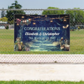 Banderoles Félicitations Gothic Halloween Mariage (Insitu)