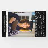 Banderoles Félicitations Grad 1 Photo Black Graduation Vertic (Horizontal)