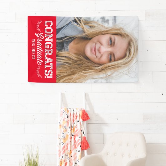 Banderoles Félicitations Grad | Ajouter votre photo (En situation)