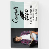 Banderoles Félicitations Grad Blue Photo Grad Party (Vertical)