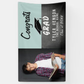 Banderoles Félicitations Grad Chalkboard Photo Grad Grad Part (Vertical)