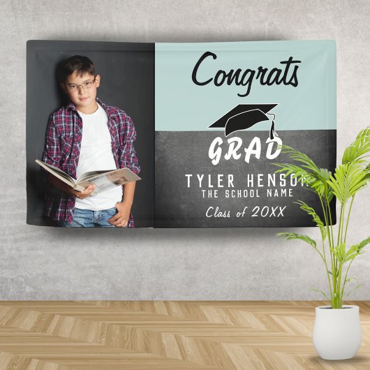 Banderoles Félicitations Grad Chalkboard Photo Grad Grad Part