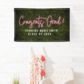 Banderoles Félicitations Grad Neon Graduation Party (En situation)