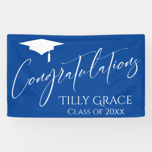 Banderoles Félicitations Graduate Class of Bright Blue