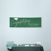 Banderoles Félicitations Graduate Class of Leaf Green (Salon professionnel)