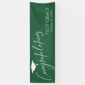 Banderoles Félicitations Graduate Class of Leaf Green (Vertical)