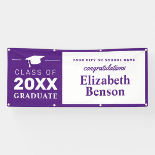 Banderoles Félicitations Graduate Custom Banner Purple