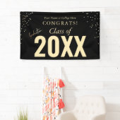 Banderoles Félicitations Graduation College Nom de l'école (En situation)