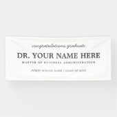 Banderoles Félicitations Master of Business Administration (Horizontal)