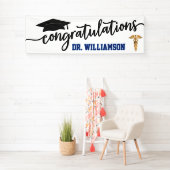 Banderoles Félicitations Modernes Docteur Médicale (En situation)