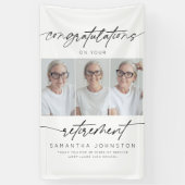 Banderoles Félicitations modernes photo de retraite (Vertical)