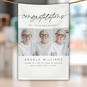 Banderoles Félicitations Modernes Pour Votre Retraite Photo