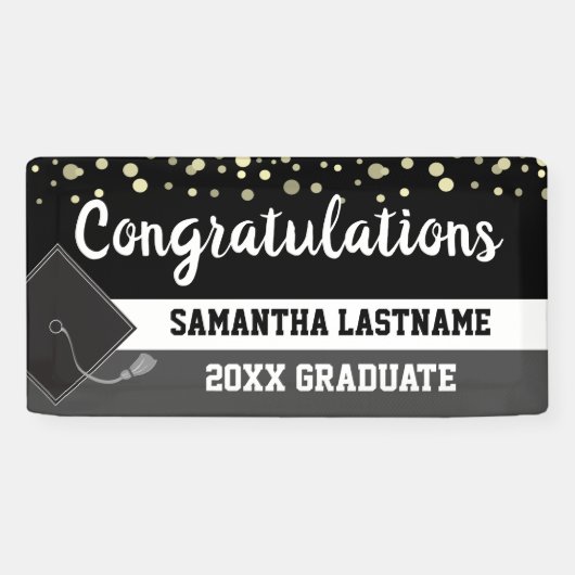 Banderoles Félicitations Nom de l'élève et interdiction du bu (Horizontal)