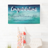 Banderoles Félicitations Nurse Praticien Médicale Grad Blue (En situation)