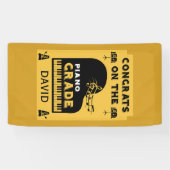 Banderoles Félicitations Piano Music Exam (Horizontal)