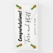 Banderoles Félicitations Pineapple Wedding Reception Banner (Verticale)
