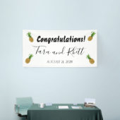 Banderoles Félicitations Pineapple Wedding Reception Banner (Salon professionnel)