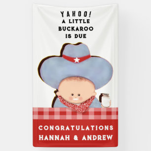 Banderoles Félicitations pour la baby shower garçon