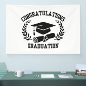 Banderoles Félicitations pour la Graduation 4x6 Vinyl Banner (Salon professionnel)