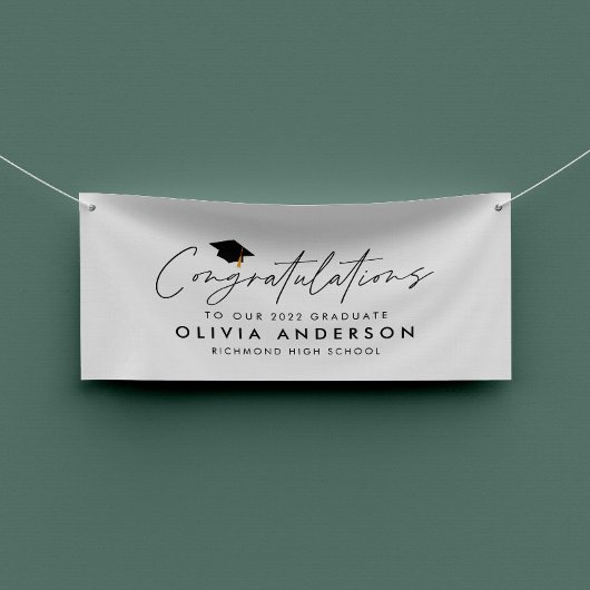 Banderoles Félicitations pour la graduation simple script mod