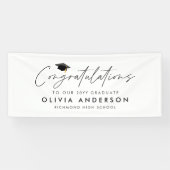 Banderoles Félicitations pour la graduation simple script mod (Horizontal)